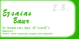 ezsaias baur business card